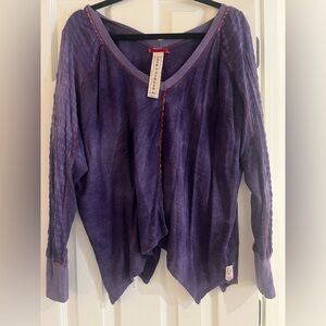 Free people Jack + Jinger Purple Knit shirt